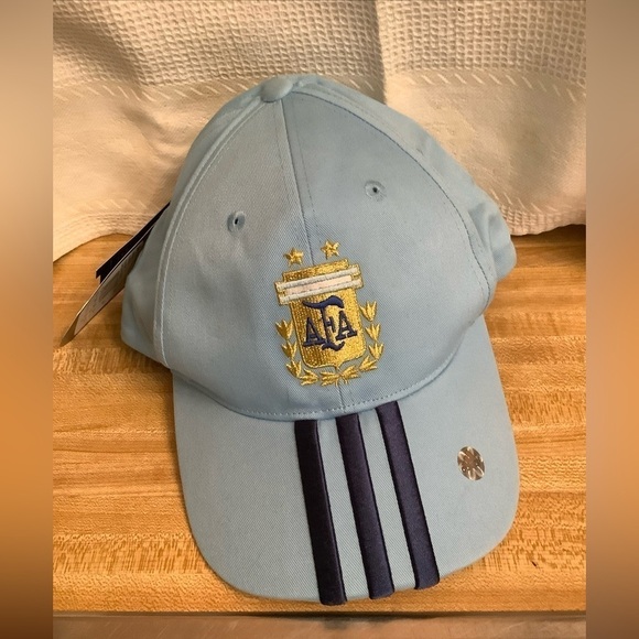 adidas Originals Other - ARGENTINA LIGHT BLUE WITH NAVY STRIPES AFA 3II FIFA WORLD CUP HAT CAP​​​​​​​